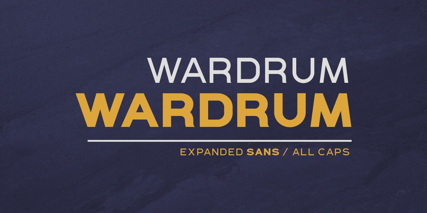Wardrum Font preview